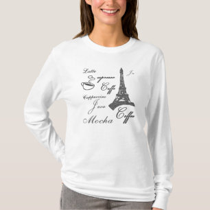 T-shirt pour femmes Java Paris amateurs de cafés
