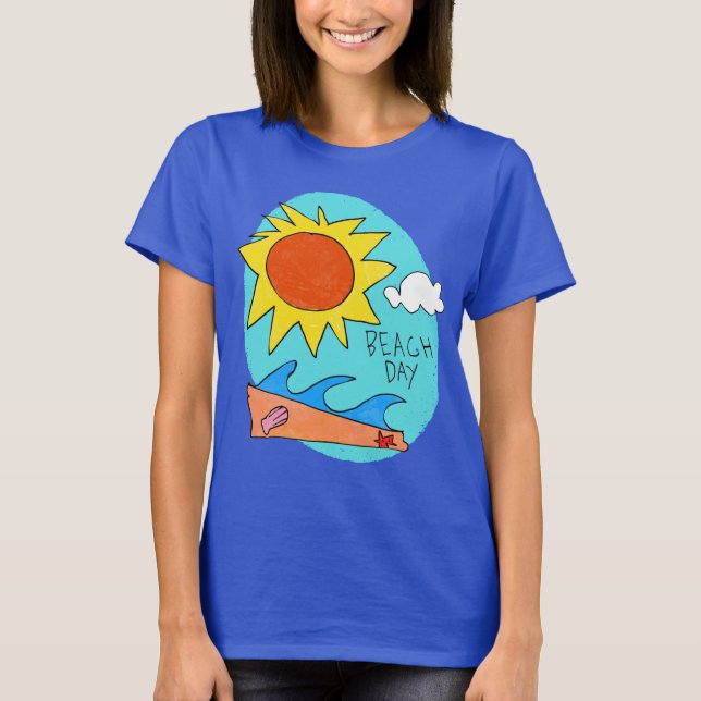 T-shirt pour femmes "Jour de plage" (Devant)