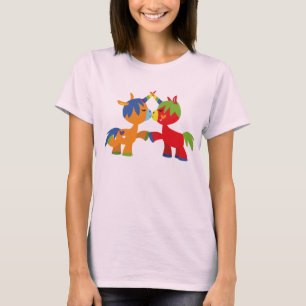T-shirt pour femmes Licornes LGBTQIA de dessin ani