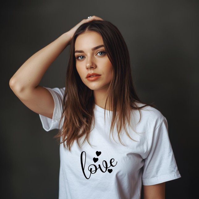 T-Shirt pour femmes noir et blanc (Créateur téléchargé)