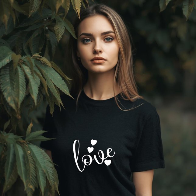 T-Shirt pour femmes noir et blanc (Créateur téléchargé)