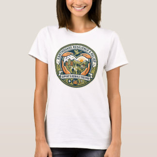 T-shirt pour femmes pour le secours après tremblem