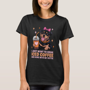 T-shirt pour femmes propriétaire de chien Rottweil