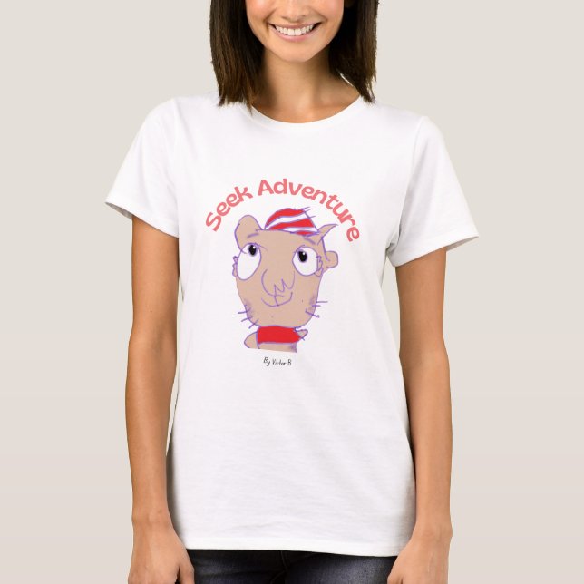 T-shirt pour femmes "Recherchez l'aventure" (Devant)