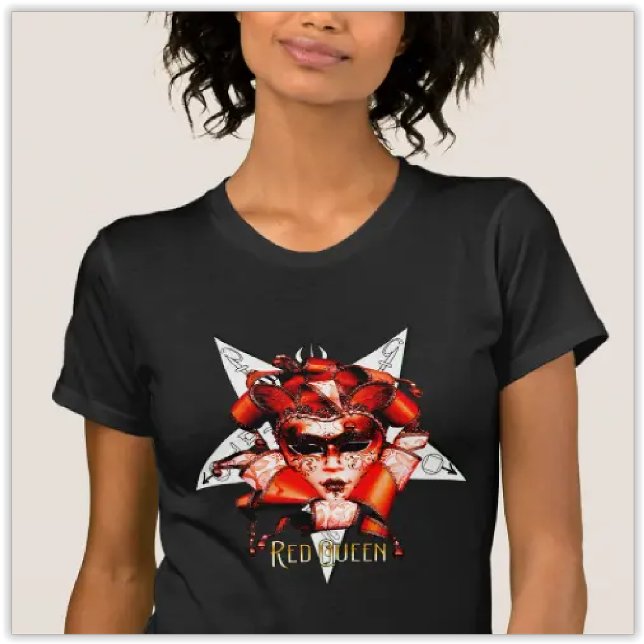 T-shirt pour femmes | Reine Rouge | Mode Occulte (Créateur téléchargé)