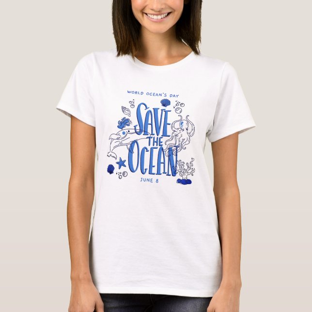 T-shirt pour femmes « Sauver l'océan » (Devant)
