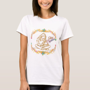 T-shirt pour femmes Stay Creative Gold Line Art De