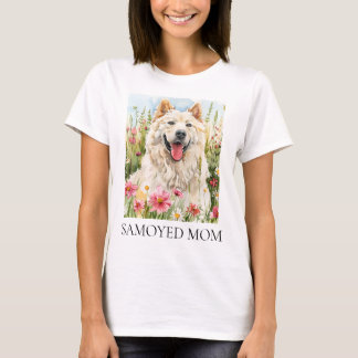 T-shirt pour femmes – T-shirt Samoyed Mom Chien à