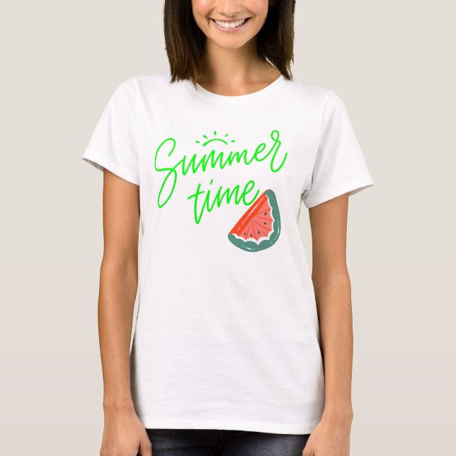 t-shirt pour femmes Temps d'été (Devant)