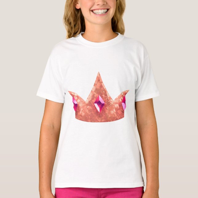T-Shirt pour fête d'anniversaire de la Princesse C (Devant)