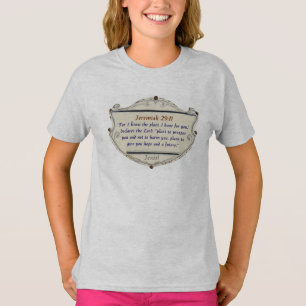 T-shirt pour fille chrétienne avec Bible Jérémie 2