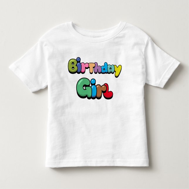 T-shirt pour fille d'anniversaire (Devant)