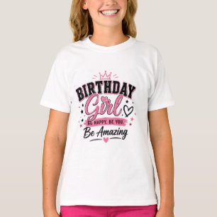 T-shirt pour fille d'anniversaire adolescente - te