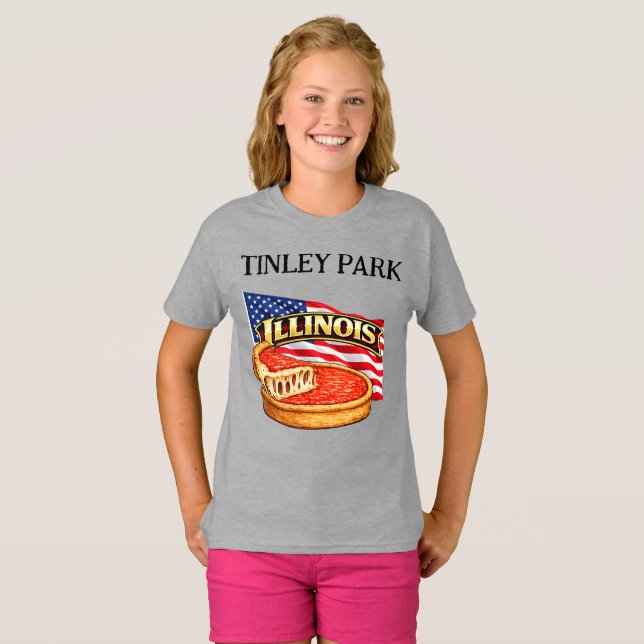 T-Shirt pour fille de l'Illinois (Devant entier)