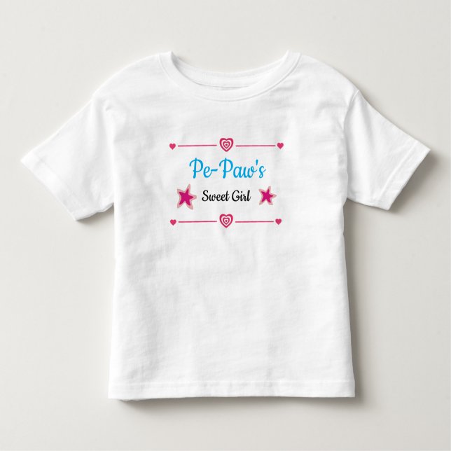 T-shirt pour fille douce de Pe-Paw (Devant)