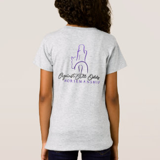 T-shirt pour filles AAOH avec lettrage multicolore