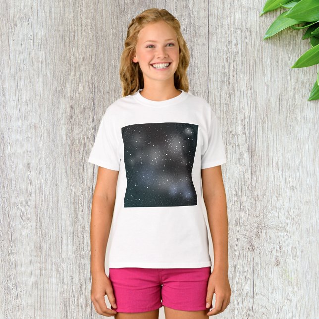 T-shirt pour filles au ciel nocturne (Créateur téléchargé)