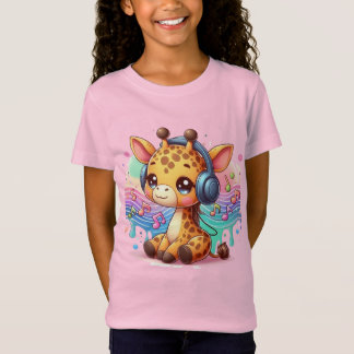 T-shirt pour filles avec une jolie illustration de