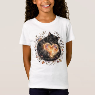 T-shirt pour filles Chat Noir
