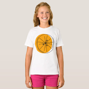 T-shirt pour filles Citrus Orange
