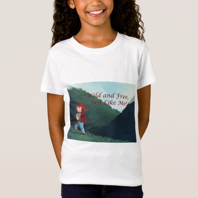 T-shirt pour filles d'aventure (Devant)