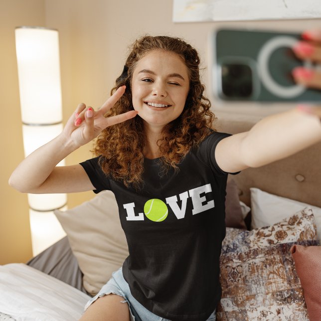 T-Shirt pour filles de Tennis LOVE (Tennis love girls t-shirt)