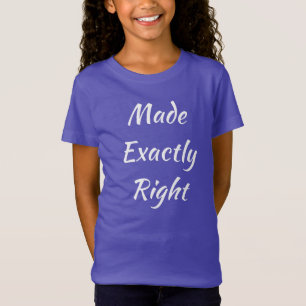 T-shirt pour filles en jersey fin fait exactement 