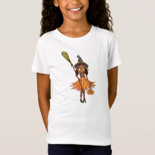 T-shirt pour filles noires d'Halloween