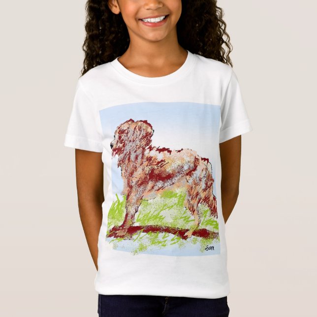 T-shirt pour filles : Setter Irlandais (Devant)