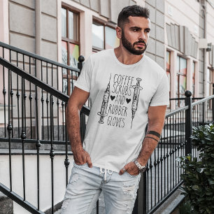 T-Shirt Pour Gants De Café Et Gants En Caoutchouc