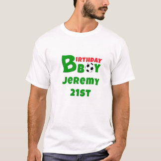 T-shirt pour garçon d'anniversaire, fan de footbal