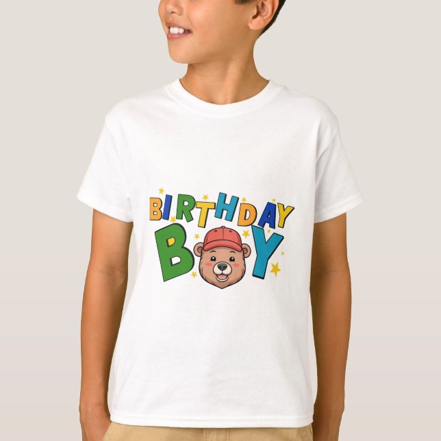 T-shirt pour garçon d'anniversaire Tee-shirt d'ann (Devant)