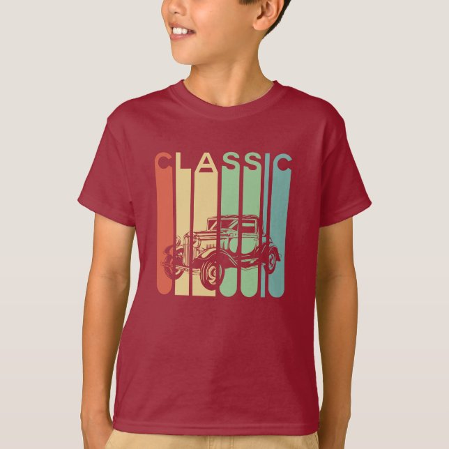 T-Shirt pour garçon de voiture classique (Devant)