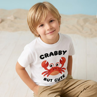 T-shirt pour garçons avec crabe de dessin animé Cr