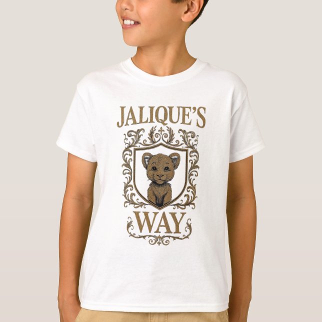 T-shirt pour garçons 'Fierté à chaque pas' (Devant)
