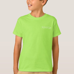 T-shirt pour garçons Lime Boys avec nom de marque 