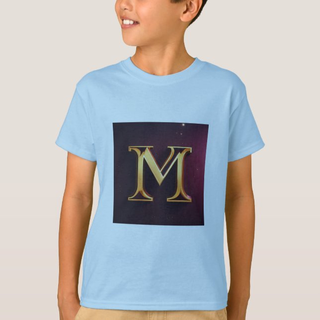 T-shirt pour garçons - Logo "M" Conception imprimé (Devant)