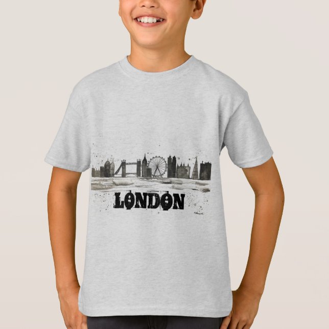 T-shirt pour garçons londonien (Devant)