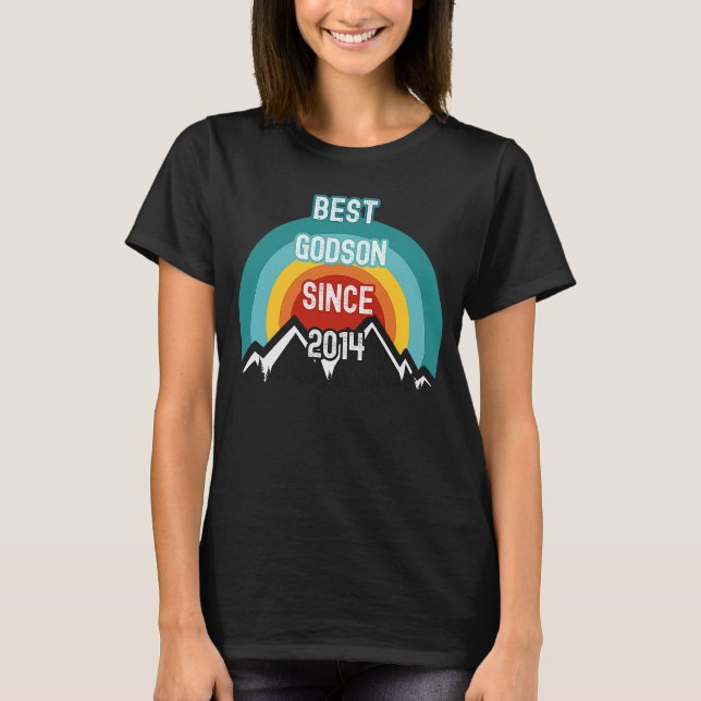 T-shirt Pour Godson meilleur depuis 2014 (Devant)