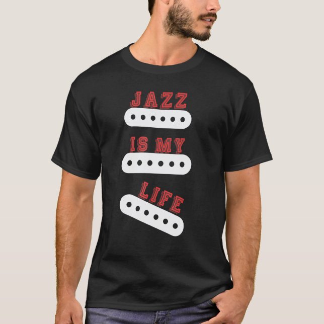 T-shirt Pour guitariste joueur de jazz (Devant)