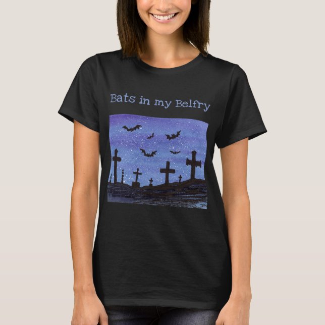 T-shirt pour Halloween chauves-souris (Devant)