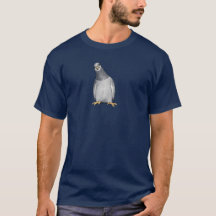 T-shirt pour homme avec pigeon de ville en cartoon