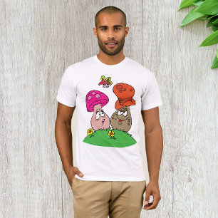 T-Shirt pour homme de champignons de dessin