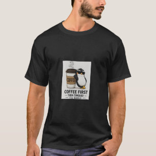 T-shirt pour homme Pingouin amateur de café Ping