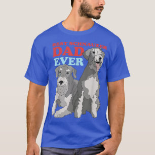 T-shirt pour homme Schnauzer Papa propriétaire de