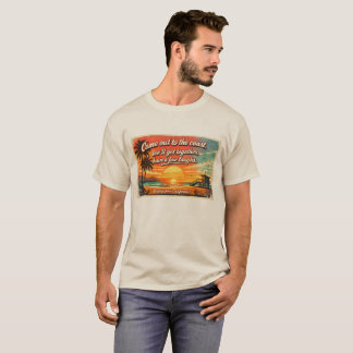 T-shirt pour homme « Venez sur la côte »
