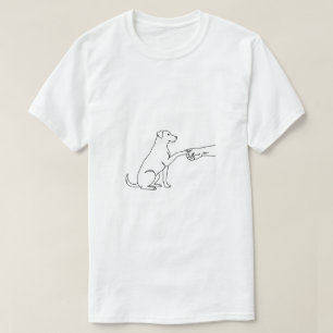T-shirt pour hommes avec dessin minimaliste de chi