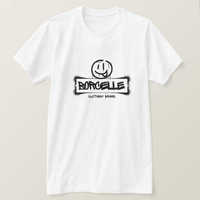 T-shirt pour hommes avec graphique de visage souri (Design devant)
