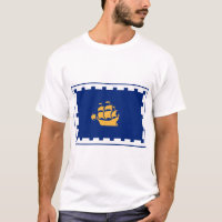 T-shirt pour hommes avec le drapeau de la ville de