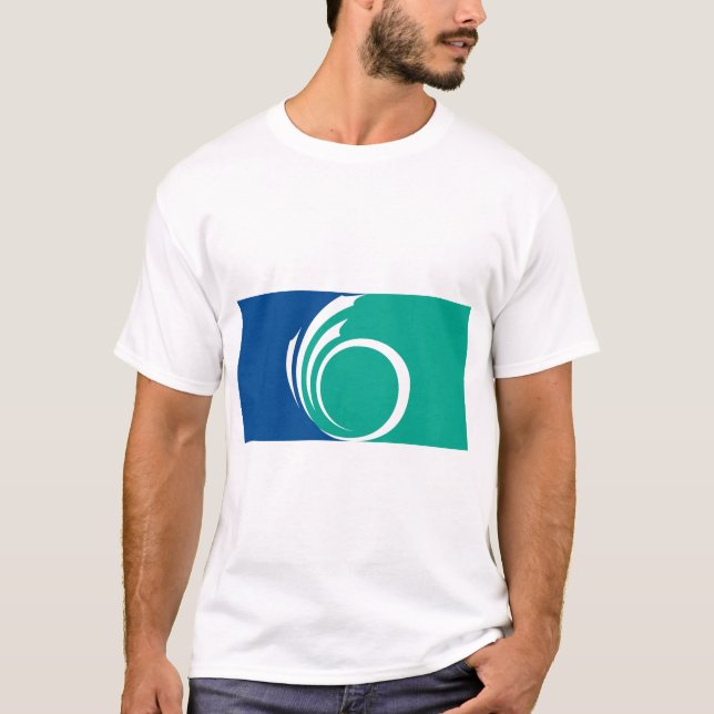 T-shirt pour hommes avec le drapeau d'Ottawa, Cana (Devant)